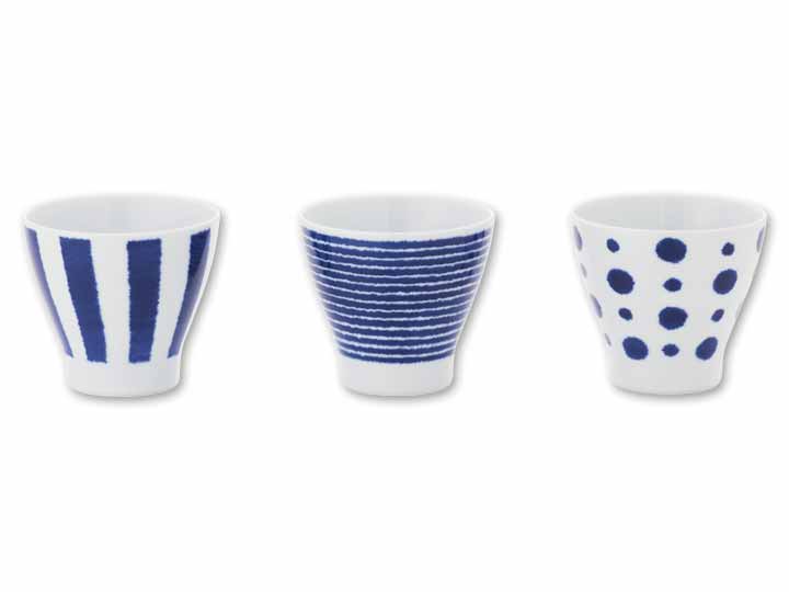 予約5／18週　ｉｎｄｉｇｏ　藍玉軽量カップ（3柄組）