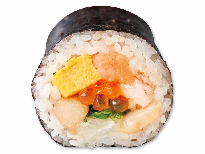 海鮮具材6種入り贅沢恵方巻（いくら、甘エビ、真鯛など）_2