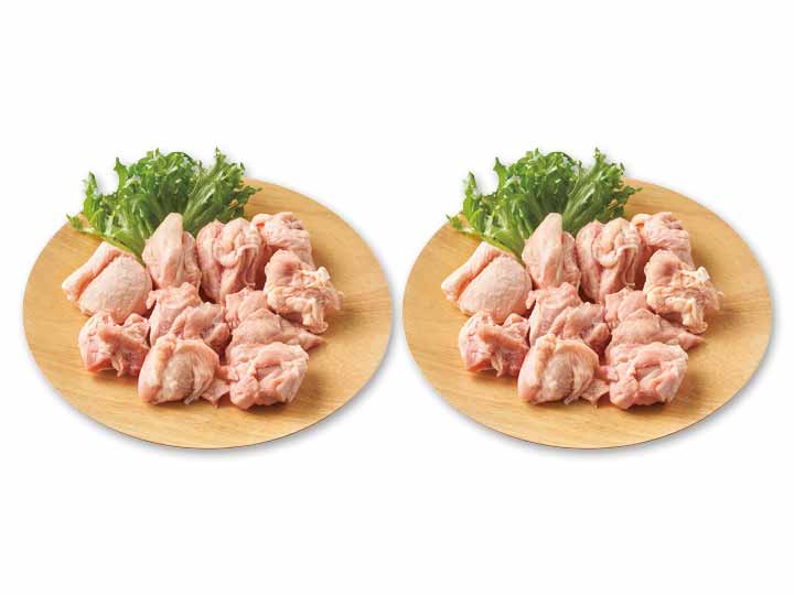 【お得3％ポイント】恵那どりモモ肉唐揚用・バラ凍結×2