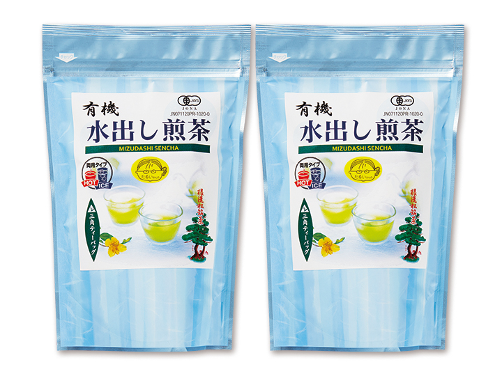 【お得３％ポイント】樽井さんの有機水出し煎茶ティーバッグ×2
