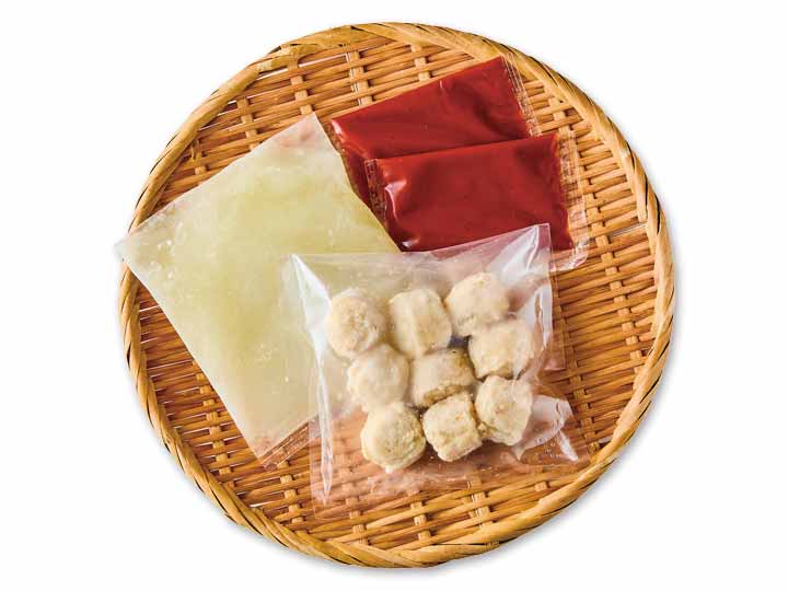 【予約】12/25〜配送 うまみこい鶏旨辛スープの鶏だんご鍋セット_3