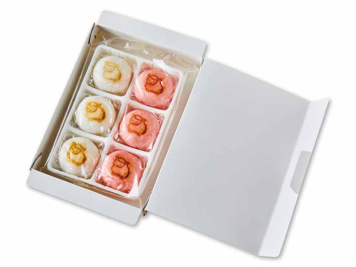 【予約】12/25〜配送 謹賀新年 干支の上用饅頭(羊)紅白_2