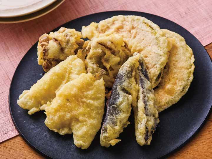 【予約】12／25〜配送　天然キスと3種の国産野菜の天ぷらセット（2人前）