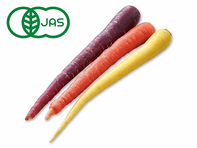 有機カラフル人参セット　300G写真
