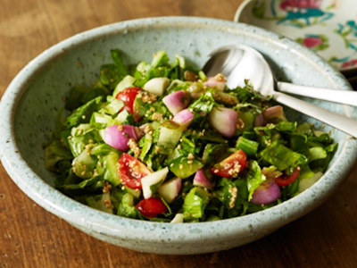 【ベジオタのひと皿】あやめ雪かぶの5品目カラフルチョップドサラダ写真