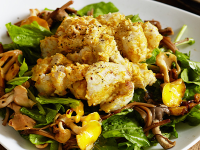 【ベジオタのひと皿】腸おいしい！いろいろ木の子と里芋のホットサラダ写真