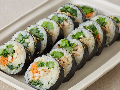 【ベジオタのひと皿】お野菜ずっしり！5種野菜のごちそう満腹ベジキンパ写真