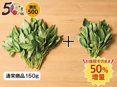 【記念商品・50%増量】モロヘイヤ(栽培期間中節減対象農薬不使用) 150G写真