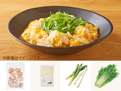 腸おいしい　食材セット・甘酒で作る　鶏の親子煮写真