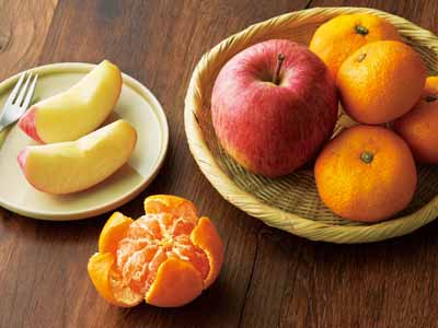 お正月果物セット写真