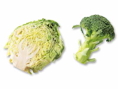 蒸し焼きがおすすめ！高原キャベツとブロッコリーのセット写真