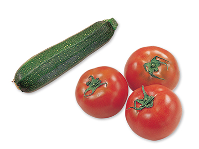 焼いても煮てもおいしい　トマトとズッキーニのセット写真