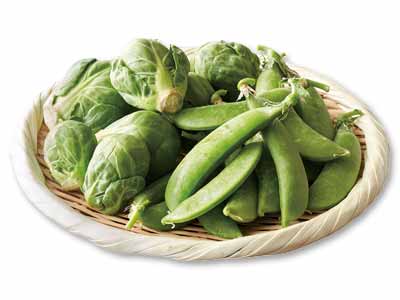 春を先取り！立春野菜セット（スナップえんどう＆芽キャベツ）写真