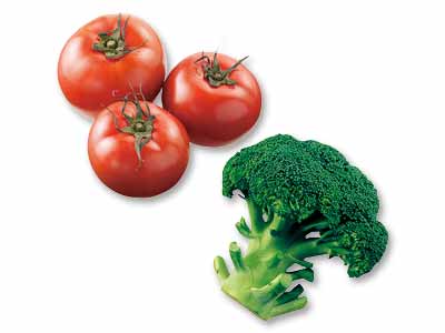 そのままの味を楽しんで　ブロッコリー＆がまだすトマトのセット写真