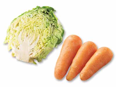 今だけの味を楽しんで　雪下人参＆三浦の春キャベツのセット写真