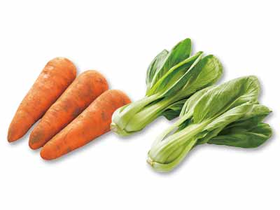 中華炒めはいかが　人参＆チンゲンサイのセット写真