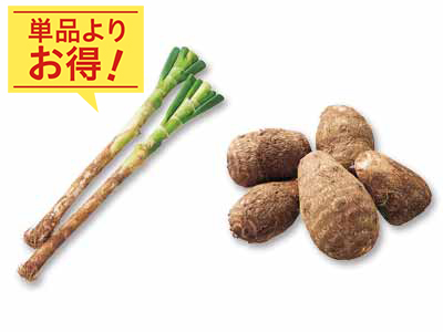 ほっこり和の味　長ねぎ＆里芋のセット写真