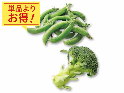 春のやわらかな甘みを楽しむ　スナップえんどう＆ブロッコリーのセット写真