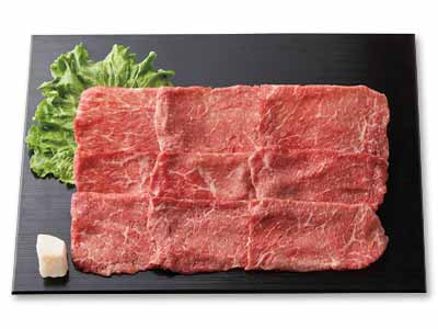 お試し少量・冷凍短角牛モモやわらかスライス(焼きしゃぶ用)写真