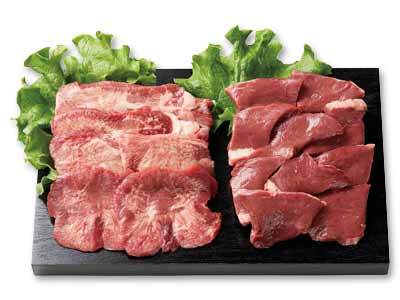 幻の短角牛ハツ・タンセット(ハツ100G・タン90G)写真