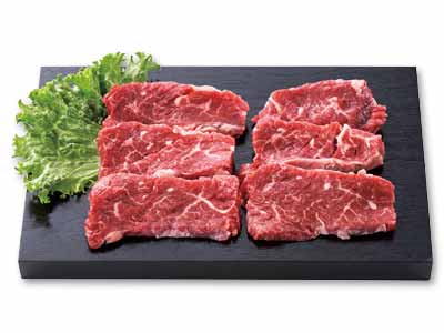 冷凍短角牛カイノミ焼肉用写真