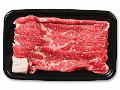 短角牛やわらかリブロースすき焼き用うす切り写真