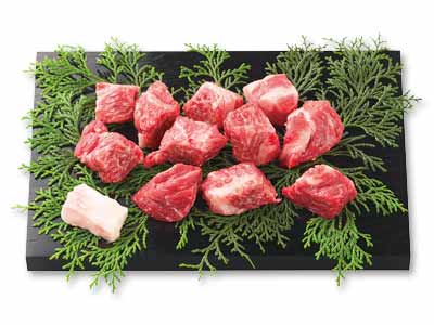 短角牛　カタロース（サイコロステーキ用）写真