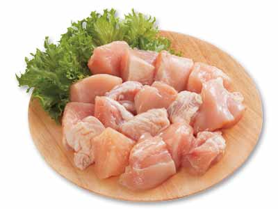 徳用・まほろば　鶏ムネ肉唐揚用・バラ凍結写真