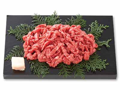 短角牛　モモ細切炒め用写真