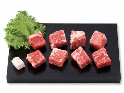 冷凍　短角牛　やわらかサーロインサイコロステーキ用写真