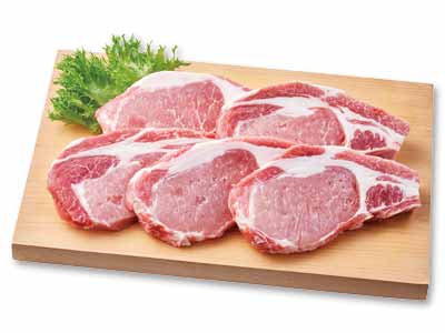 徳用冷凍大地うまみこい豚ロースソテーカツ用5枚・バラ凍結写真