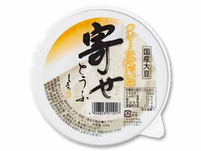 クリームみたいな寄せ豆腐写真