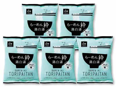 即席らーめん粋(鶏白湯味)5食・ノンフライ麺写真