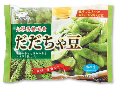 庄内鶴岡の冷凍だだちゃ豆写真