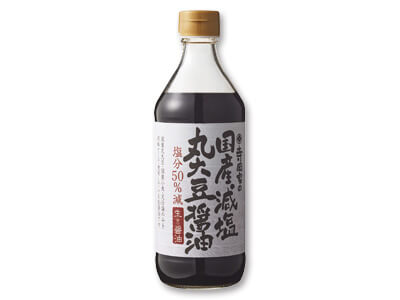 寺岡家の国産減塩丸大豆醤油写真