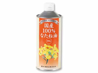 米澤製油の国産なたね油写真