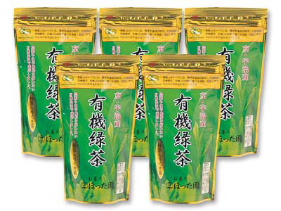 宇治有機抹茶入り茎茶5袋写真