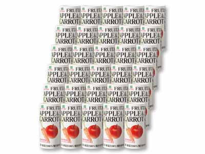 箱売・アップル＆キャロット混合飲料30本写真
