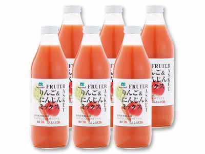 箱売・りんごとにんじんのミックスジュース写真