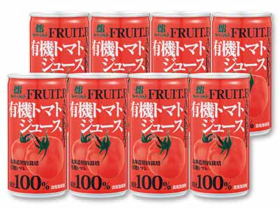 有機トマトジュース・無塩（８缶）写真
