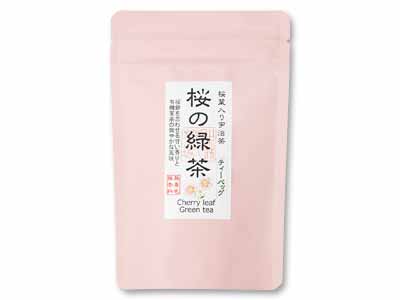 桜葉入宇治茶　桜の緑茶ティーバッグ写真