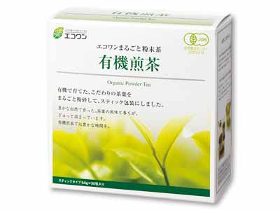 まるごと粉末茶　有機煎茶写真