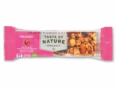 有機フルーツ&ナッツバー・ザクロ写真