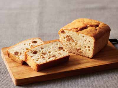 いちじくと米粉の和風パウンドケーキ写真