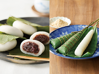 柏餅（粒あん）＆ちまきセット写真