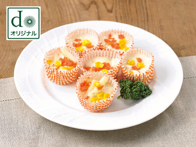 レンジでプチグラタン写真