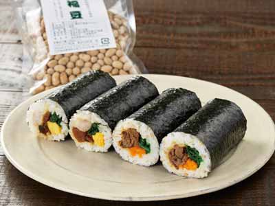 お得セット 人気2種の恵方巻セット+福豆写真