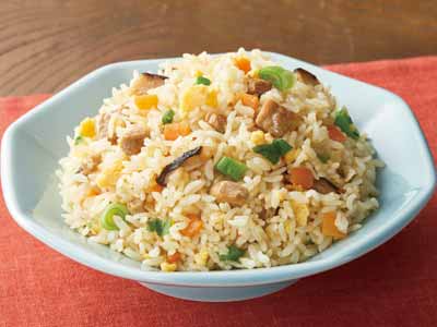 国産野菜と煮豚の直火炒めチャーハン写真