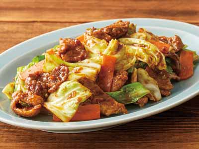 野菜をくわえて 回鍋肉の素写真