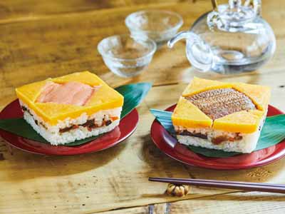 錦ちらし押寿司セット（さくらます・穴子）写真